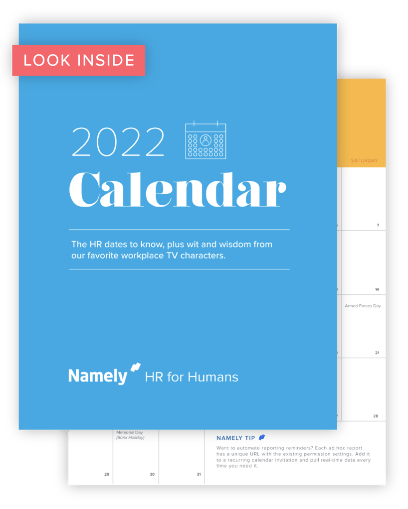 2022 HR Calendar