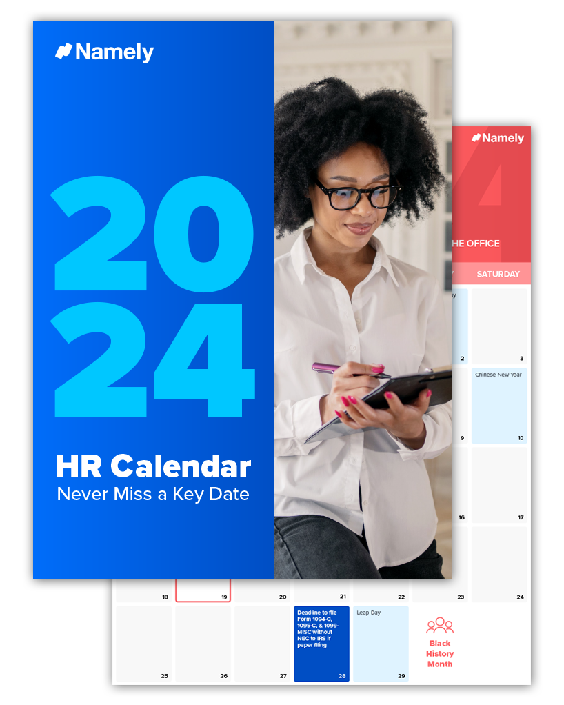 Namely's 2024 HR Calendar